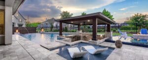 Luxury Outdoor Pool and Cabana